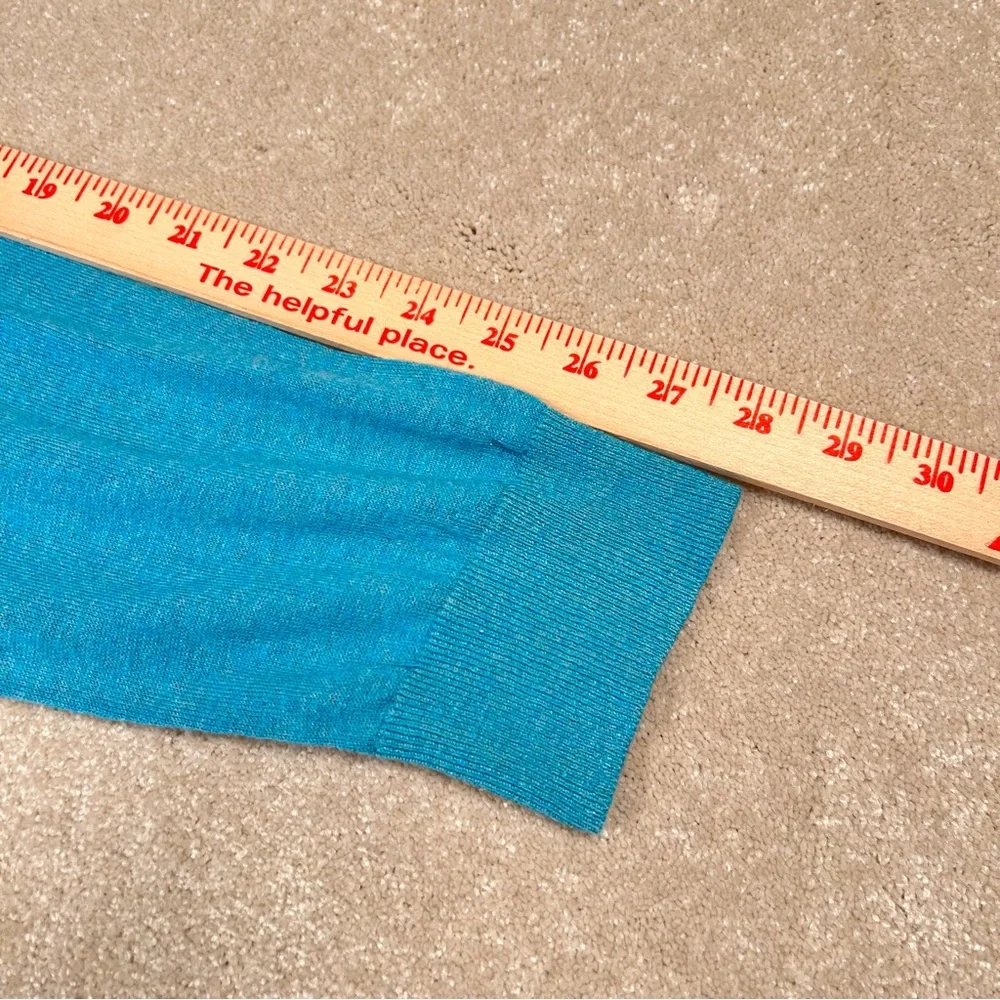 Banana Republic Silk Linen V Neck Lightweight Sweater Turquoise‎ Men's X Large
